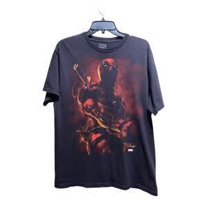 2013 Marvel Deadpool Big Graphic Print‎ T-Shirt Size Large
